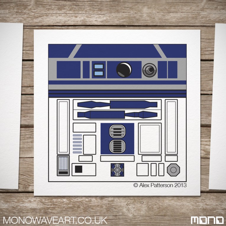 R2D2 minamilist art