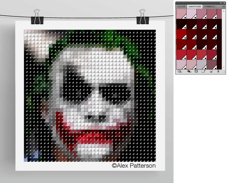 joker pantone swatch art