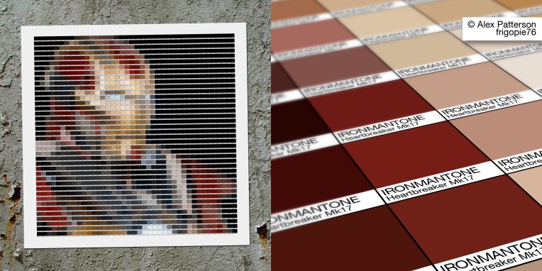 ironman mark 17 heartbreaker pantone art