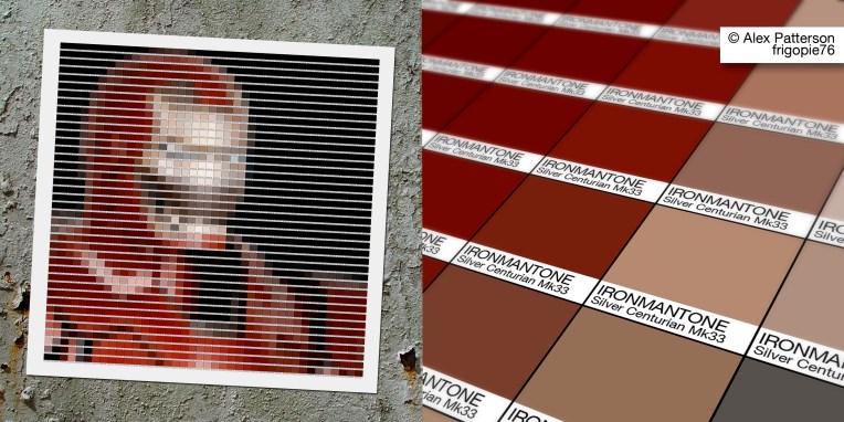 ironman mark 33 silver centurian pantone art