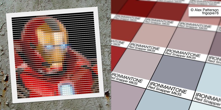 ironman mark 35 red snapper pantone art