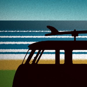 close up camper van art