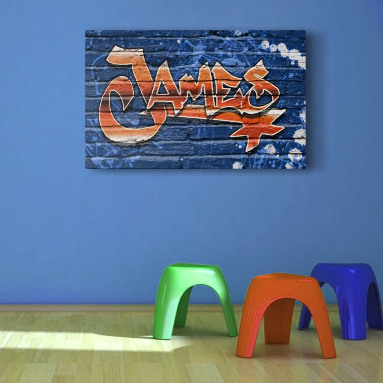 custom graffiti room