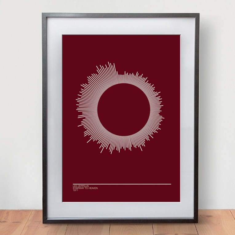 radial sound wave framed
